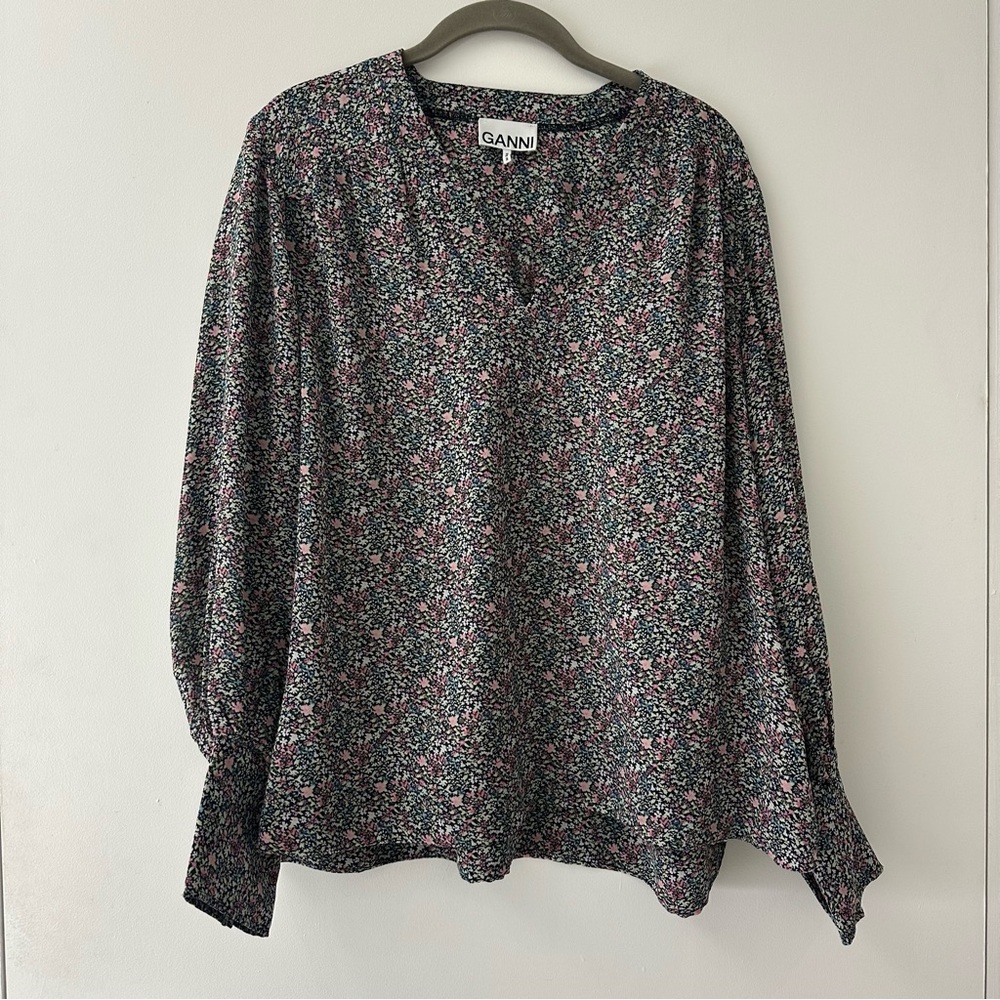 Ganni of Denmark Floral Blouse